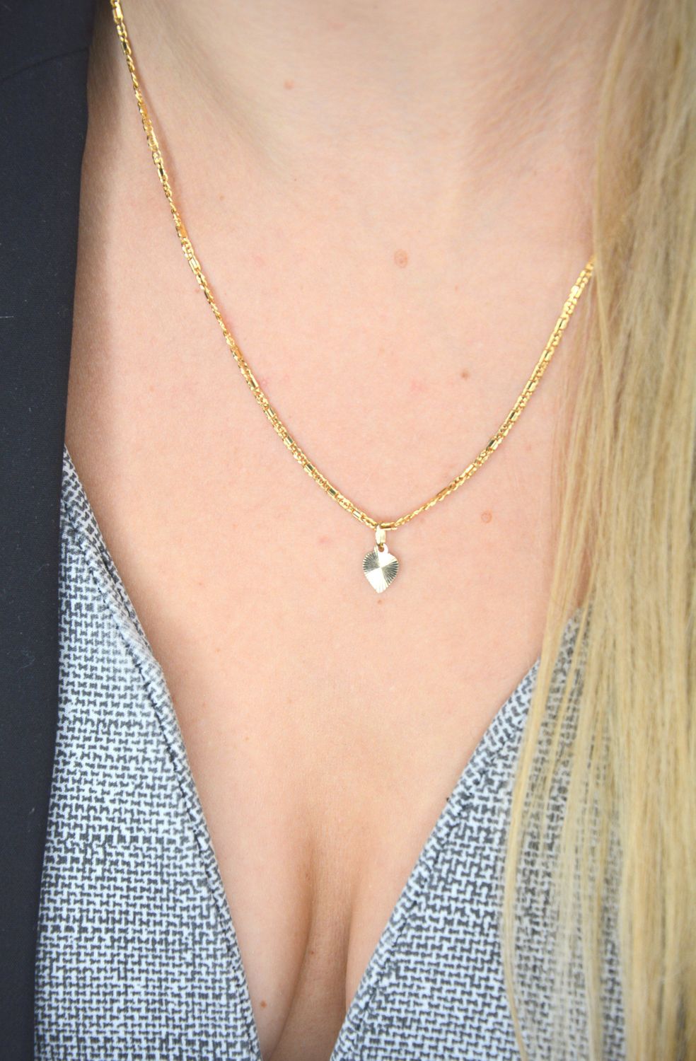 Złoty łańcuszek 585 o szerokości 2 mm z blaszką DIA-LAN-1235-585 2mm.jpg